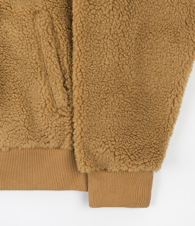 Stussy Sherpa Zip Hoodie - Brown