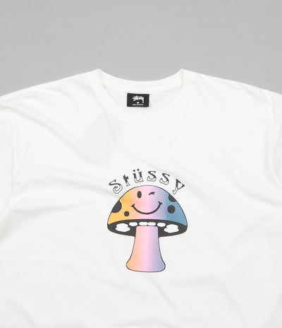 Stussy Shroom Pigment Dyed Long Sleeve T-Shirt - Natural