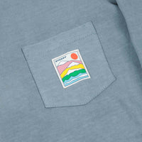 Stussy Sierra Pigment Dyed Pocket Long Sleeve T-Shirt - Slate thumbnail