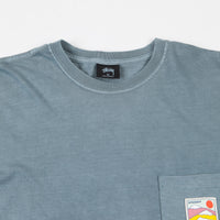 Stussy Sierra Pigment Dyed Pocket Long Sleeve T-Shirt - Slate thumbnail