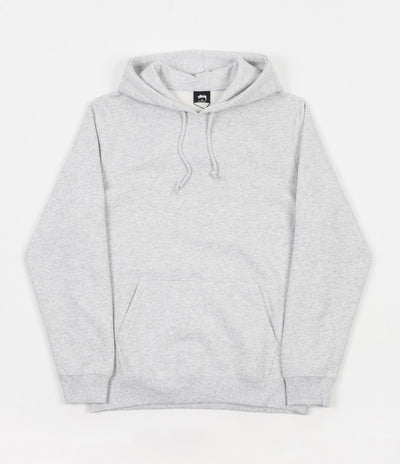 Stussy Smooth Stock Applique Hoodie - Grey Heather