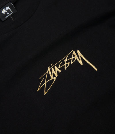 Stussy Smooth Stock T-Shirt - Black | Flatspot