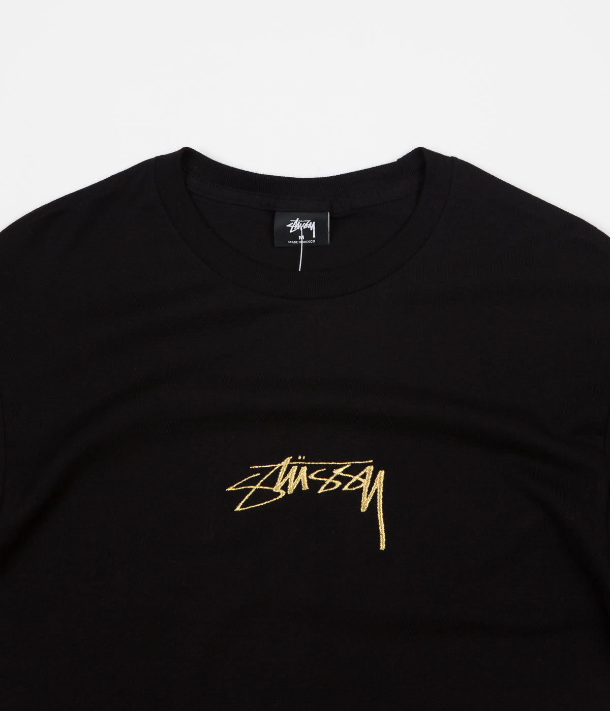 Stussy Smooth Stock T-Shirt - Black | Flatspot