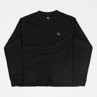 Stussy Soccer V-Neck Long Sleeve T-Shirt - Black thumbnail