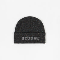 Stussy Speckled Cuff Beanie - Black thumbnail