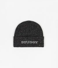 Stussy Speckled Cuff Beanie - Black