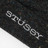 Stussy Speckled Cuff Beanie - Black thumbnail