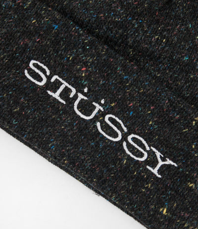 Stussy Speckled Cuff Beanie - Black