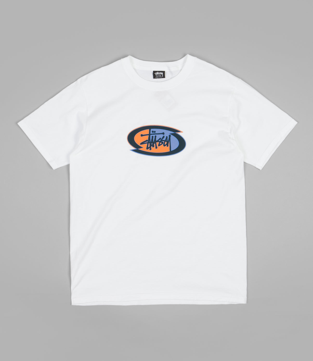 Stussy Split Oval T-Shirt - White