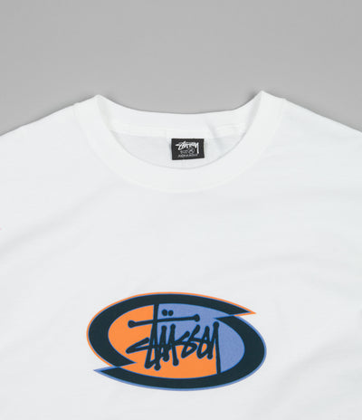 Stussy Split Oval T-Shirt - White