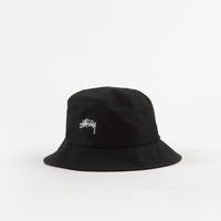 Stussy Stock Bucket Hat - Black thumbnail