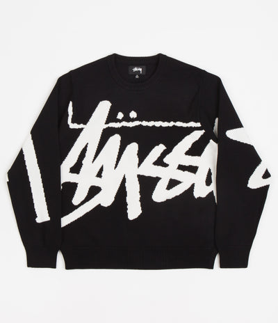 Stussy Stock Crewneck Sweatshirt - Black