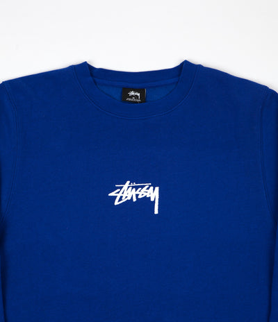 Stussy Stock Crewneck Sweatshirt - Dark Blue