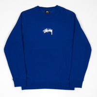 Stussy Stock Crewneck Sweatshirt - Dark Blue thumbnail