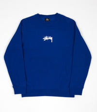 Stussy Stock Crewneck Sweatshirt - Dark Blue