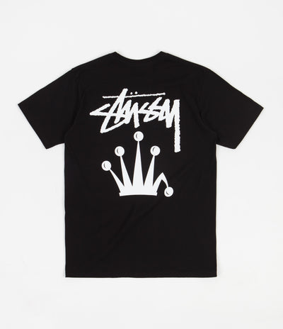 Stussy Stock Crown T-Shirt - Black