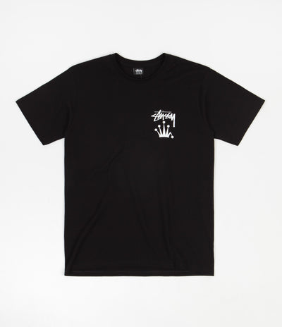 Stussy Stock Crown T-Shirt - Black