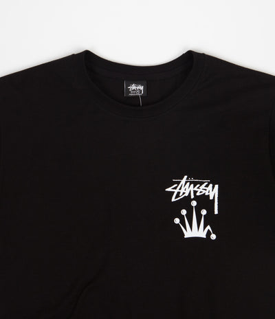 Stussy Stock Crown T-Shirt - Black