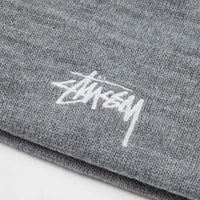 Stussy Stock Cuff Beanie - Grey Heather thumbnail