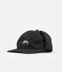 Stussy Stock Ear Flap Camp Cap - Black