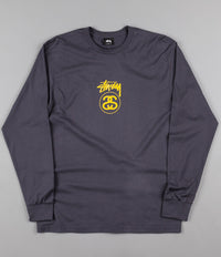 Stussy Stock Link Long Sleeve T-Shirt - Midnight