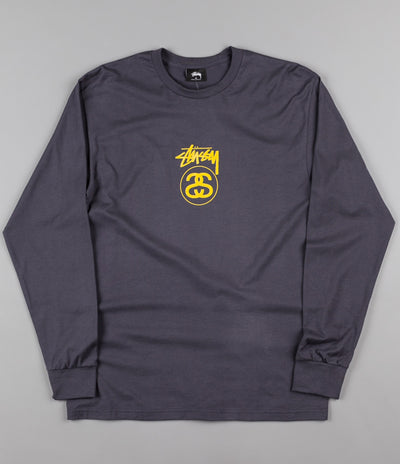 Stussy Stock Link Long Sleeve T-Shirt - Midnight