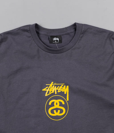 Stussy Stock Link Long Sleeve T-Shirt - Midnight