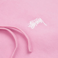 Stussy Stock Logo Hoodie - Pink thumbnail