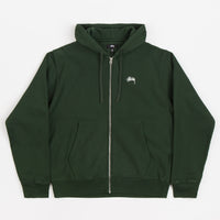 Stussy Stock Logo Zip Hoodie - Forest thumbnail