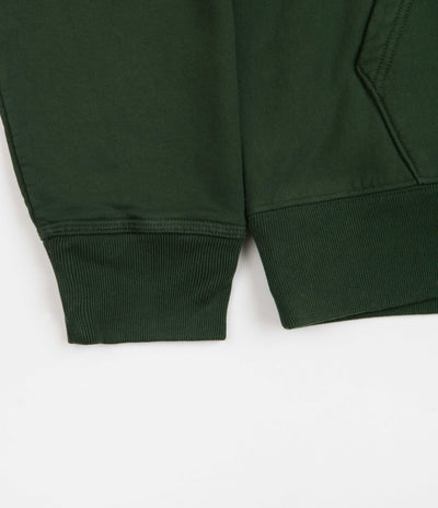 Stussy Stock Logo Zip Hoodie - Forest