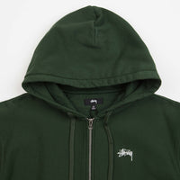 Stussy Stock Logo Zip Hoodie - Forest thumbnail