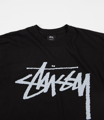 Stussy Stock Pigment Dyed T-Shirt - Black