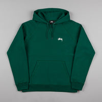 Stussy Stock Raglan Hooded Sweatshirt - Pine thumbnail