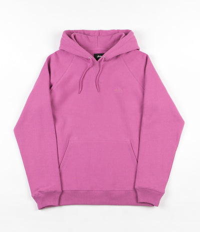 Stussy Stock Raglan Hooded Sweatshirt - Pink