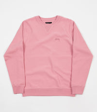 Stussy Stock Terry Crewneck Sweatshirt - Pink