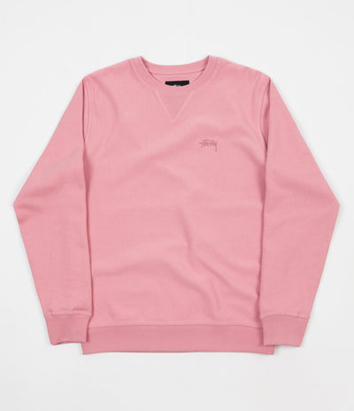 Stussy Stock Terry Crewneck Sweatshirt - Pink