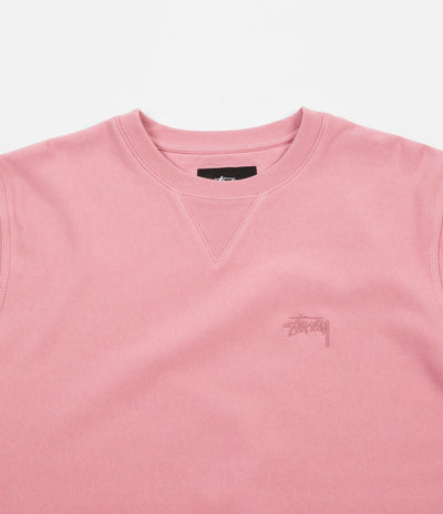 Stussy Stock Terry Crewneck Sweatshirt - Pink