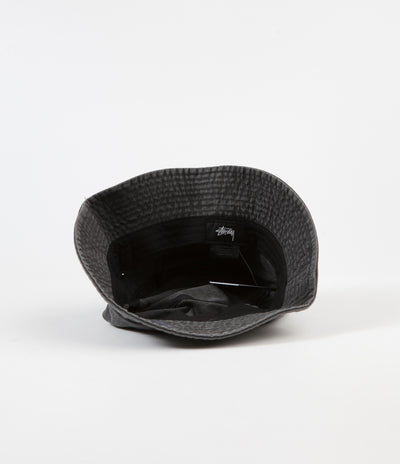 Stussy Stock Washed Bucket Hat - Black