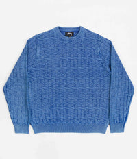 Stussy Strand Crewneck Sweatshirt - Blue | Flatspot