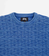 Stussy Strand Crewneck Sweatshirt - Blue | Flatspot