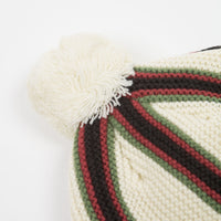 Stussy Striped Pom Beanie - Ecru thumbnail