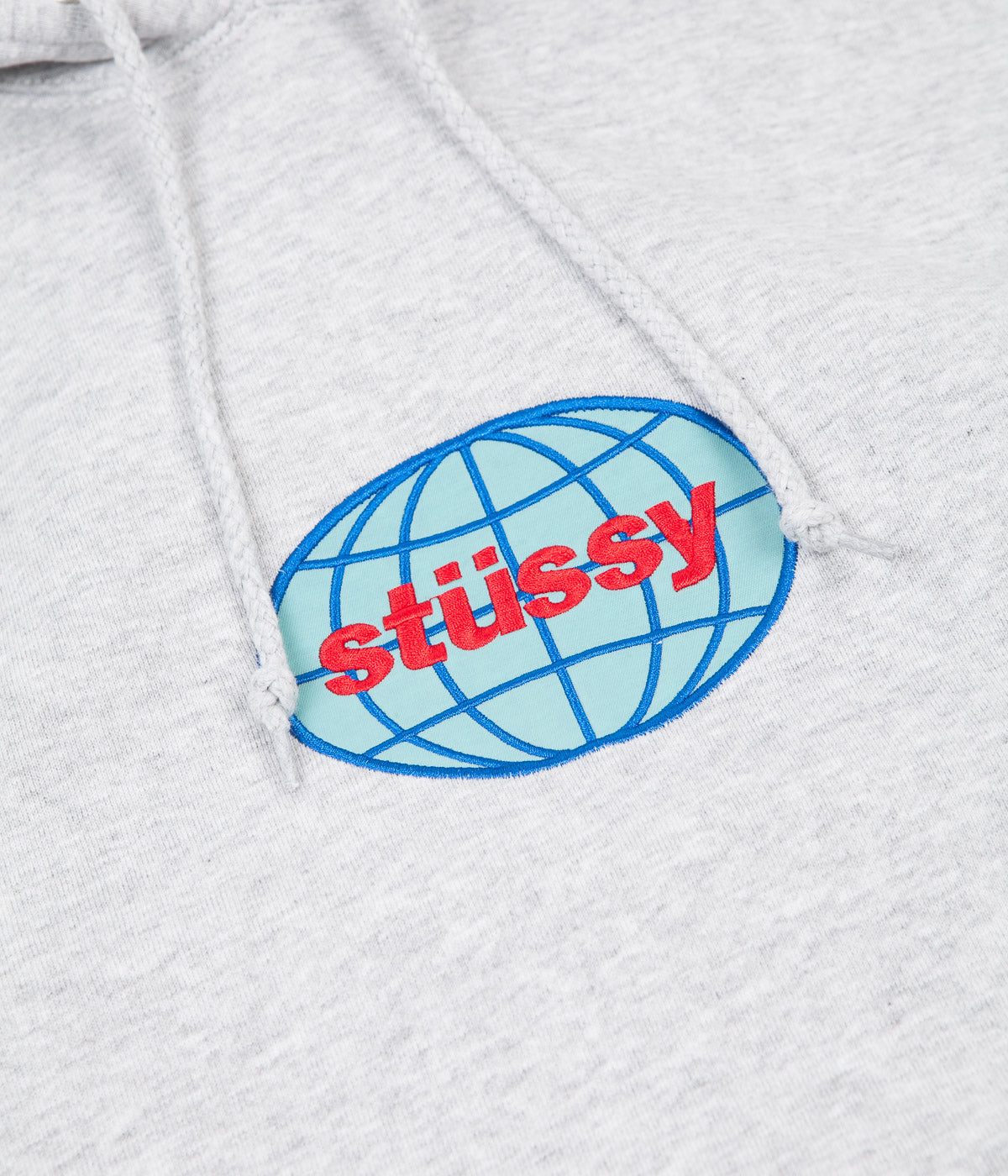 Stussy Stussy Global Applique Hoodie - Ash Heather | Flatspot