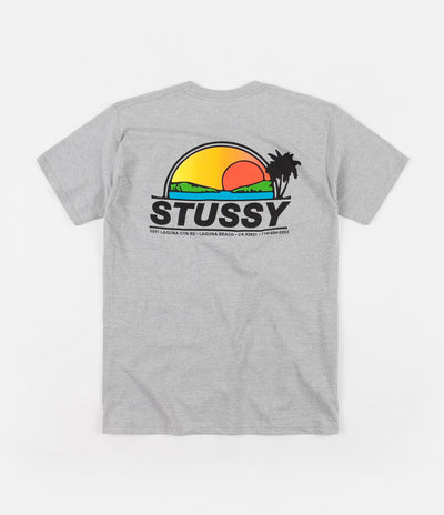 Stussy Sundown T-Shirt - Grey Heather