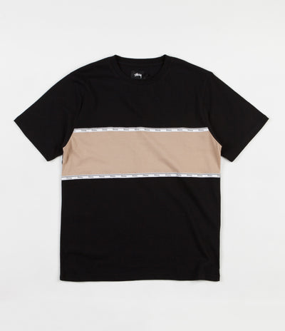 Stussy Tape Stripe T-Shirt - Black