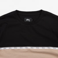 Stussy Tape Stripe T-Shirt - Black thumbnail