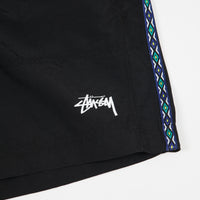 Stussy Taping Nylon Shorts - Black thumbnail