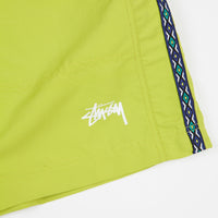 Stussy Taping Nylon Shorts - Lime | Flatspot