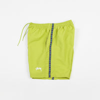 Stussy Taping Nylon Shorts - Lime | Flatspot