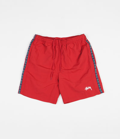 Stussy Taping Nylon Shorts - Red