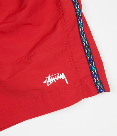 Stussy Taping Nylon Shorts - Red